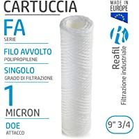 Los mejores  - Reafil - FA Hilo enrollado cartuchos de filtros para agua industrial (9 pulgadas 3-4- 1 micras).
